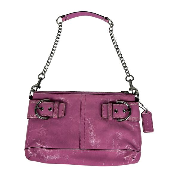 Coach Y2K Vintage 2006 Pink Patent Leather Chain Strap Soho Shoulder Bag - Picture 2 of 7